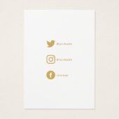 Collier, carte d'affichage bracelet avec icônes so (Dos)