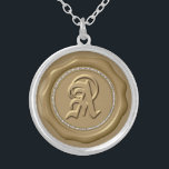Collier *~* Cercle Diamant Monogramme de cire dorée<br><div class="desc">Energetiquement Amélioré PendantLa lettre "A" OEUVRE D'ARGENT DE SEAL SEAL SEAL SILVER PLATED NECKLACE. VÊTEMENTS DE CIRE ÉPARGNANTE / TISSUS - Idéal pour une enveloppe spéciale , les fêtes de fête et bien plus encore. Le design est ELEGANT CLASSIC et RICH. Les faux DIAMONDS lui donnent une jolie SPARKLE... comme...</div>