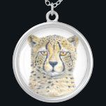 Collier Cheetah<br><div class="desc">Portrait aquarelle du guépard</div>