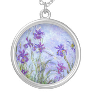 Collier Claude Monet - Lilac Irises / Iris Mauves