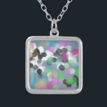 Collier Colorful Confeti<br><div class="desc">A happy bokeh dotted custom graphic design,  ideal for bring a bouncy chauffe to holiday and party stationary,  along with all of your home decor and venft giving selections. Enjoy !</div>