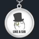 Collier Comme monsieur Monocle Rage Face Meme<br><div class="desc">Au sujet de ce meme : Les "bandes dessinées de rage" sont une collection toujours croissante de bandes dessinées qui prolifèrent les sites Web produits par contenu d'utilisateur tels que le reddit, le 4chan, et les 9gag, notamment, qui se composent d'un ensemble de base de caractères fondamentaux idiots et drôles,...</div>