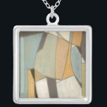 Collier Composition Abstraite avec des couleurs bouchées<br><div class="desc">Les couleurs muettes de cette composition de Norman Wyatt rappellent les oeuvres abstraites de Piet Mondrian. Tandis que les peintures utilisées sont adoucies,  leurs couleurs ensemble parlent fort et attirent l'attention sur la pièce. Achetez votre exemplaire aujourd'hui !</div>