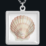 Collier Coquillage rose et crème<br><div class="desc">Megan Meagher aime peindre des photos des belles collections océaniques. Elle saisit les plus belles offres naturelles de la nature dans la vie marine. Dans ce tableau classique et simple, il saisit la simplicité d'un bel coquillage crème et rose. Obtenez ce morceau d'art imprimé dès aujourd'hui pour ajouter à votre...</div>