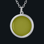 Collier Couleur solide d'olive<br><div class="desc">Couleur solide d'olive</div>