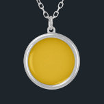 Collier Couleur solide jaune moutarde<br><div class="desc">Couleur solide jaune moutarde</div>