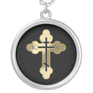 Collier Croix orthodoxe chrétienne