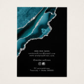 Collier d'agate turquoise et argent (Dos)