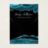 Collier d'agate turquoise et argent (Devant)