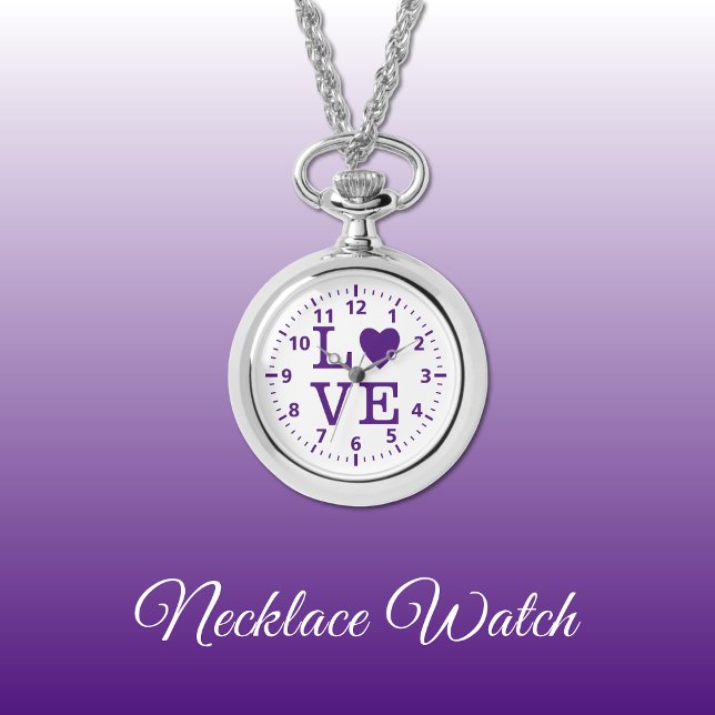Collier d'amour violet et blanc (Créateur téléchargé)