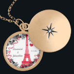 Collier d'anniversaire de la Tour Eiffel Vintage m<br><div class="desc">Mariage Keepsaké Mariage Colliers - pour changer la couleur arrière - plan - cliquez sur personnaliser - cliquez sur modifier - choisissez l'outil dernier dans le menu déroulant et choisissez parmi l'une des couleurs affichées ou entrez votre code hexadécimal rgb pour votre couleur de mariage personnalisée - pour changer la...</div>