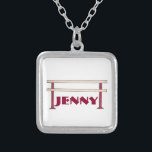 Collier dansant danseuse danseuse de ballet person<br><div class="desc">Le collier présente une illustration originale sur le thème de la danse d'une barre de ballet. Personnalisez simplement pour un cadeau unique pour votre danseuse ou professeur de danse préféré.</div>