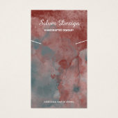 Collier d'aquarelle rouge Auburn - Carte d'afficha (Devant)