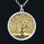 Collier d'arbre à vie Gustav Klimt<br><div class="desc">Collier Gustav Klimt Tree of Life. Un tableau symbolique de la phase dorée de Gustav Klimt achevé en 1909. Un grand cadeau pour les amateurs d'art nouveau,  Gustav Klimt,  et de peinture symbolique.</div>