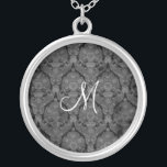 Collier d'argent stérile en dentelle noire<br><div class="desc">Beau collier en argent Lace Sterling - couleur arrière - plan peut être changée.. Grand comme une faveur de mariage,  un cadeau mariage,  un cadeau d'anniversaire ou un cadeau de vacances.</div>