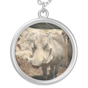 Collier d'argent sterling de Warthog