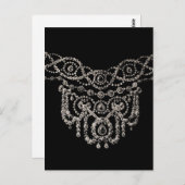 Collier de bijoux Cartier ~ Carte postale / Invita (Devant / Derrière)