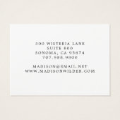 Collier de bijoux en or blanc monogrammé moderne (Dos)