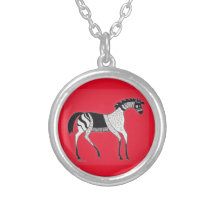Collier de Cheval Rouge Inspiré par la Grèce Mycén