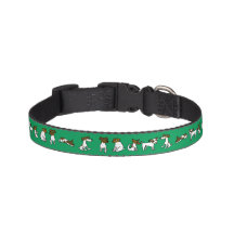 Collier de chien dessin animé JRT vert