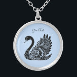 Collier de cygne décoratif noir<br><div class="desc">Beau collier de cygne décoratif noir</div>