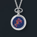 Collier de fleurs colorées<br><div class="desc">J'ai dessiné cette fleur d'abord sur du papier, puis j'ai peint un tableau numérique à l'huile de cette fleur aux couleurs vives. Idéal pour un collier ou pour regarder cette personne ou occasion spéciale.</div>