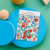 Collier de fleurs d'aquarelle portant bijoux