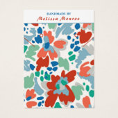 Collier de fleurs d'aquarelle portant bijoux (Devant)