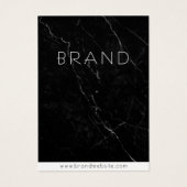 Collier de marbre noir Bijoux Carte d'affichage (Devant)