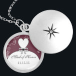 Collier de Merci mariage Bridesmaid<br><div class="desc">Colliers de conservation Choisissez soit Plat Argent,  soit Argent Argent Sterling</div>
