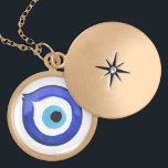 Collier de Pendentif des yeux mal grecs Mati Nazar<br><div class="desc">Protégez-vous de l'énergie négative et attirez la chance avec ce magnifique collier oculaire faux or mauvais. Le mauvais oeil est un symbole de protection et d'aversion contre le mal dans de nombreuses cultures, comme la Turquie, la Grèce et le Moyen-Orient. On croit que porter un collier oculaire maléfique peut vous...</div>