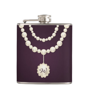 Collier de perle classique Monogramme Flacon de ha