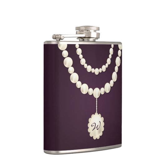 Collier de perle classique Monogramme Flacon de ha (Droite)