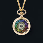 Collier de roue vintage Zodiac<br><div class="desc">Silhouette vintage couleur de roue Zodiac</div>