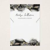 Collier d'encre en marbre noir (Devant)