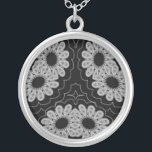 Collier Design de Mandala floral fractal<br><div class="desc">Une belle conception de mandala fractale florale.</div>
