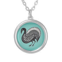 Collier d'oiseaux bleus inspiré de la Grèce mycéni
