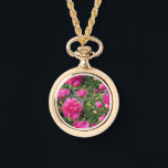 Collier d'or Magenta peony<br><div class="desc">Collier d'or Magenta peony.</div>