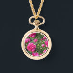 Collier d'or Magenta peony<br><div class="desc">Collier d'or Magenta peony.</div>