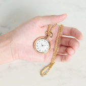 Collier d'or Montre pour cadeau femme (main)