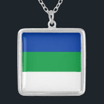 Collier Drapeau de la République de Komi<br><div class="desc">Drapeau patriotique de la République de Komi.</div>