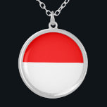 Collier Drapeau de l'Indonésie<br><div class="desc">Drapeau patriotique de l'Indonésie.</div>
