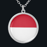 Collier Drapeau de Monaco<br><div class="desc">Drapeau patriotique de Monaco.</div>
