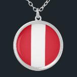 Collier Drapeau du Pérou<br><div class="desc">Drapeau patriotique du Pérou.</div>