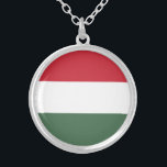 Collier Drapeau Hongrie<br><div class="desc">Drapeau patriotique de Hongrie.</div>