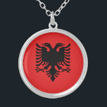 Collier Drapeau patriotique albanais<br><div class="desc">Le drapeau national de l'Albanie.</div>