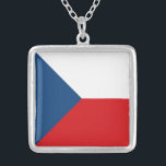 Collier Drapeau République tchèque<br><div class="desc">Le drapeau national de la République tchèque.</div>