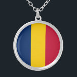Collier Drapeau Tchad<br><div class="desc">Drapeau patriotique du Tchad.</div>