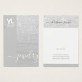 Collier Écran de flamme Parties scintillant argent (Devant & derrière)