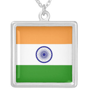 Collier élégant avec drapeau de l'Inde
